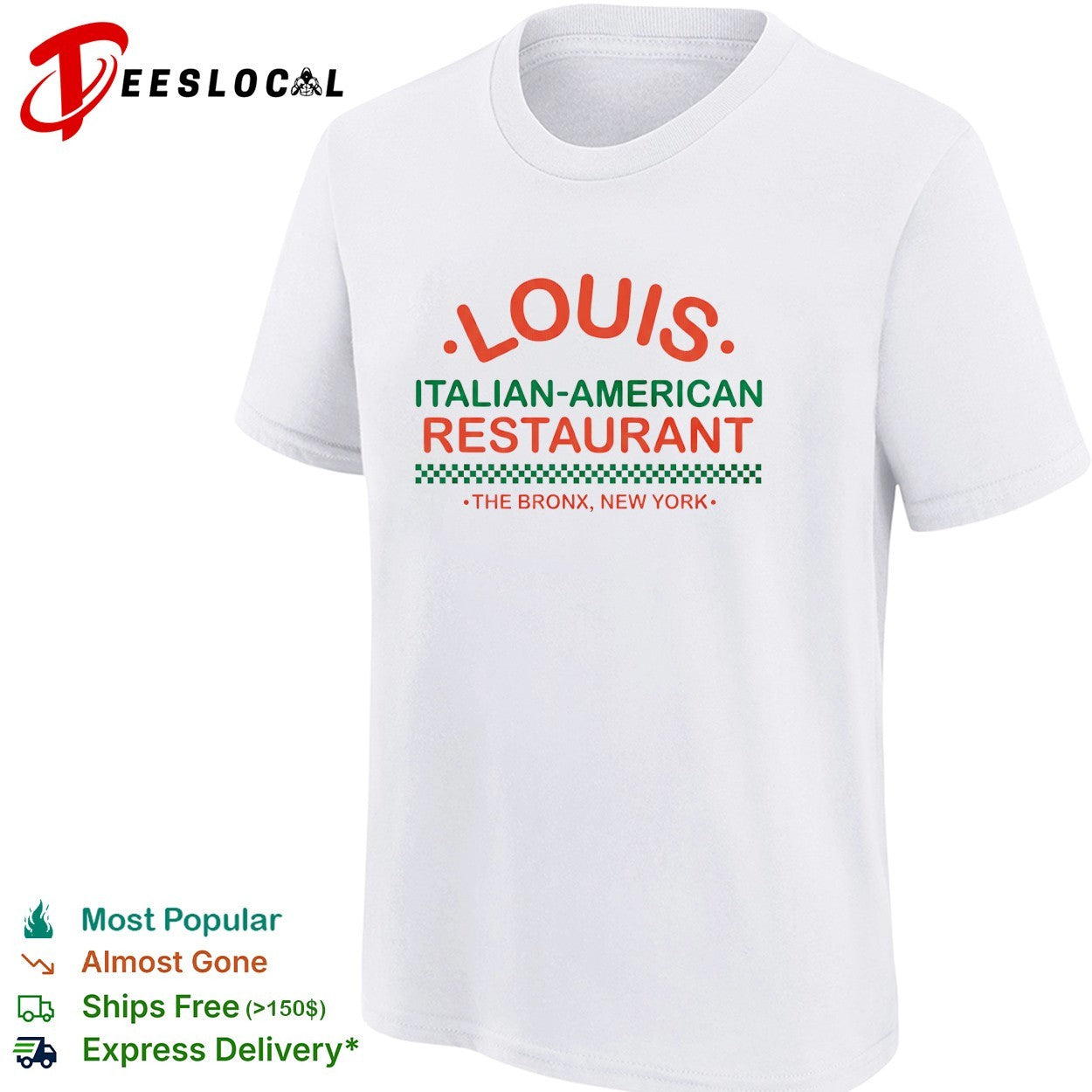 Louis Italian-American Restaurant The Bronx New York vintage shirt