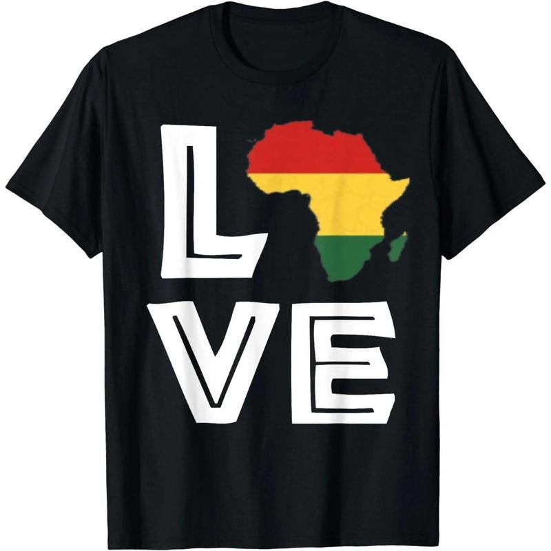 Love Africa Flag Proud African Pride Map T-Shirt Hoodie, Sweatshirt | TeeBloomCo.com