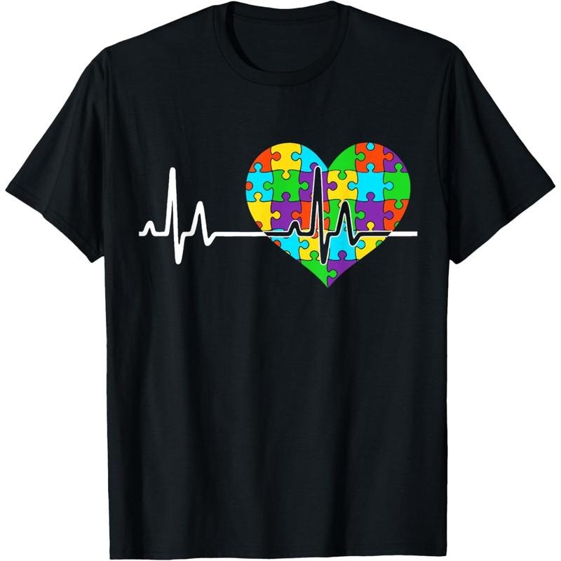 Love Heart Puzzle acceptance Men Women  autism awareness T-Shirt Hoodie, Sweatshirt | TeeBloomCo.com