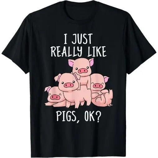 Love Pig Shirt Pig Gifts Pigs Tshirt Men Cute Swine T-Shirt Made in USA Hoodie, Sweatshirt | TeeBloomCo.com
