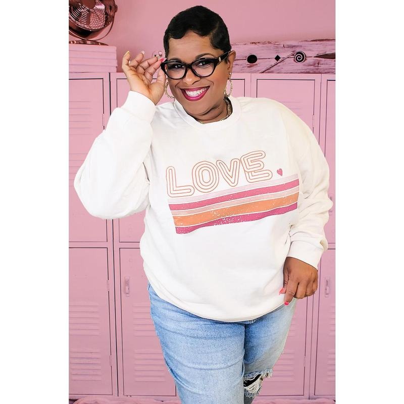 Love Stripes Sweatshirt T-Shirts, Hoodie | TeeBloomCo.com