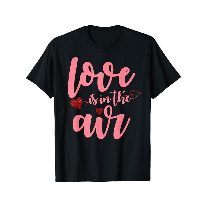 Love is in the Air Valentine Day Festive T-Shirt Gift made in usa Hoodie, Sweatshirt | TeeBloomCo.com