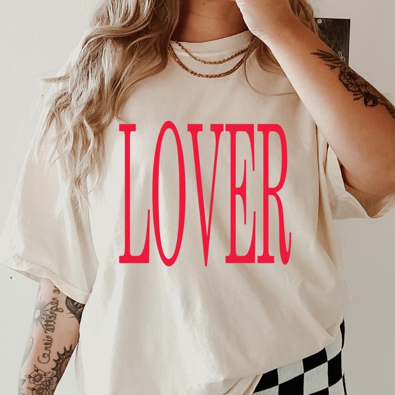 Lover #2 Valentines day Shirt~ Unisex Apparel Relaxed Fit Printed In The USA Clothing Womenswear Casual Comfort Cotton...
