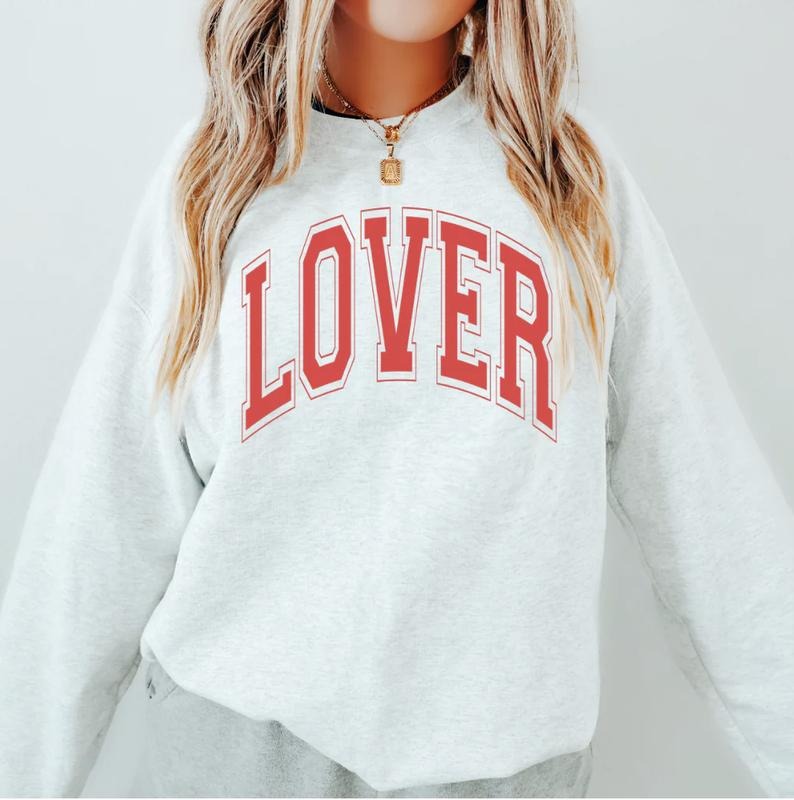 Lover Valentines Crewneck Sweatshirt Unisex Fit Casual Sweatshirt for Valentine Cotton Piece T-Shirts, Hoodie