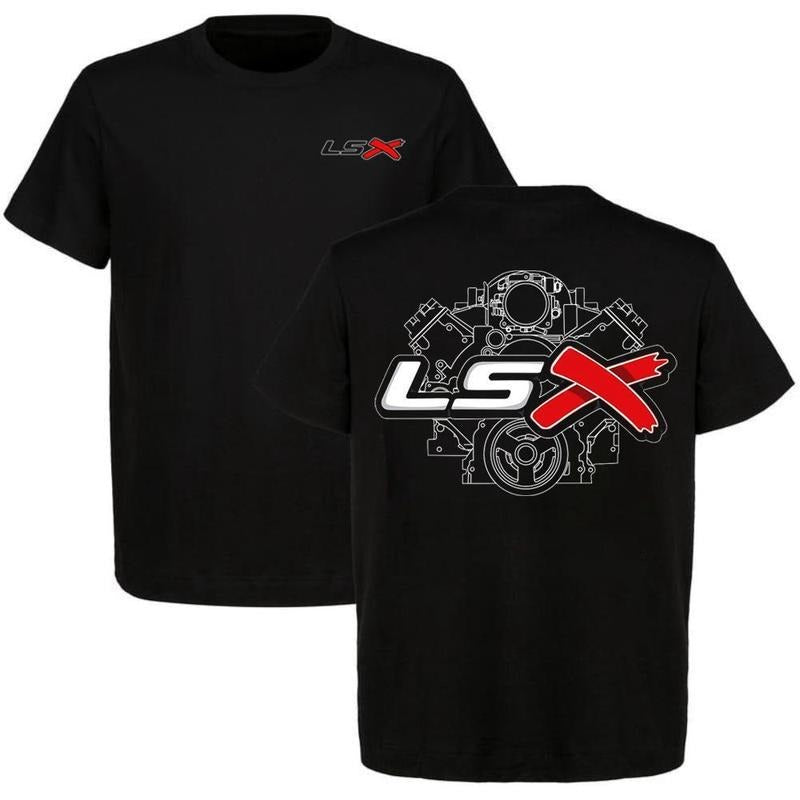 Ls X Block Black T-shirt Mens Ls Swap King Of Block Shirt, Menswear Car Parts Short Sleeve Hoodie, Sweatshirt