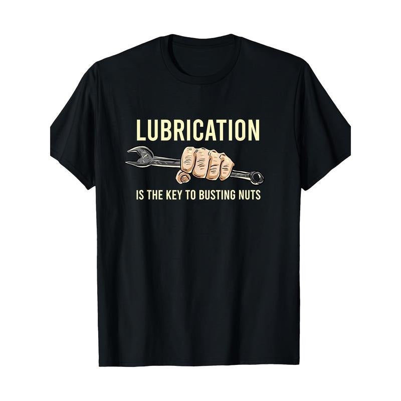 Lubrication Is The Key Funny Machinist Profession Men Gift T-Shirt - 220g made in usa Hoodie, Sweatshirt | TeeBloomCo.com