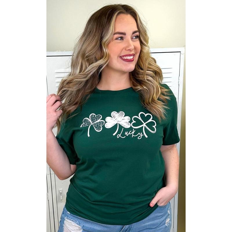 Lucky Clovers Graphic Adult T-Shirt Hoodie, Sweatshirt | TeeBloomCo.com