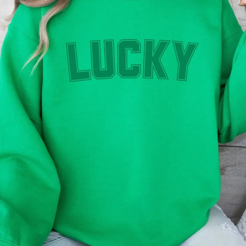 Lucky Green Sweatshirt T-Shirts, Hoodie | TeeBloomCo.com