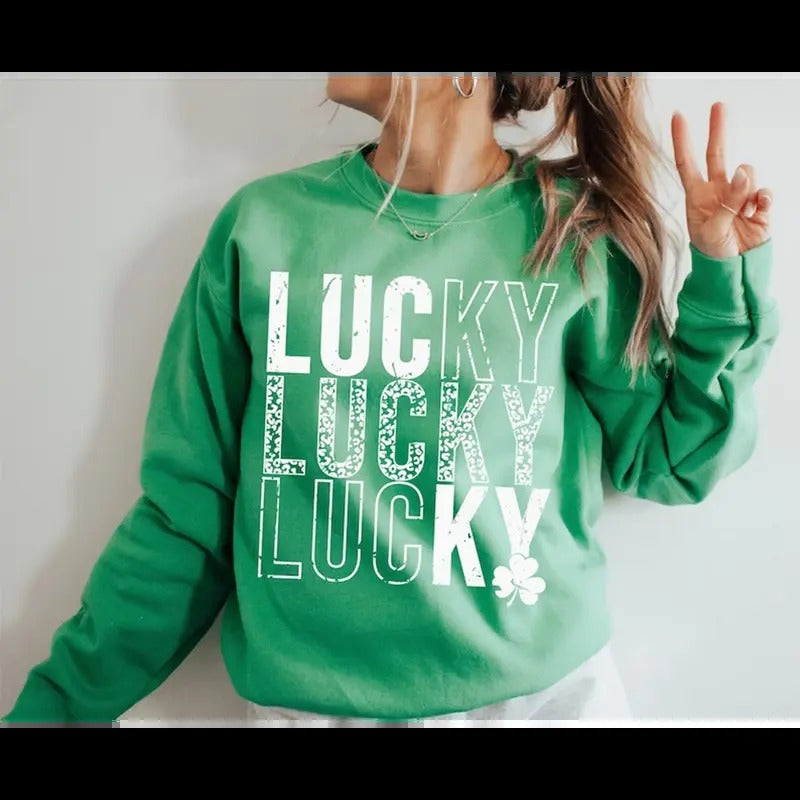 Lucky Shirt, Lucky St. Patricks Day , St. Patty's Day Lucky Clover Shirt, Good Luck Charm Shirt, Lucky Clover Shirt,...