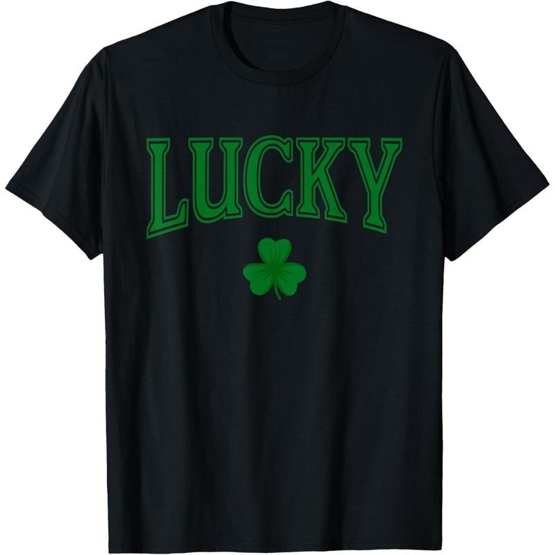 Lucky St Patrick's Day Clover Shamrock Lucky T-Shirt made in USA Hoodie, Sweatshirt | TeeBloomCo.com