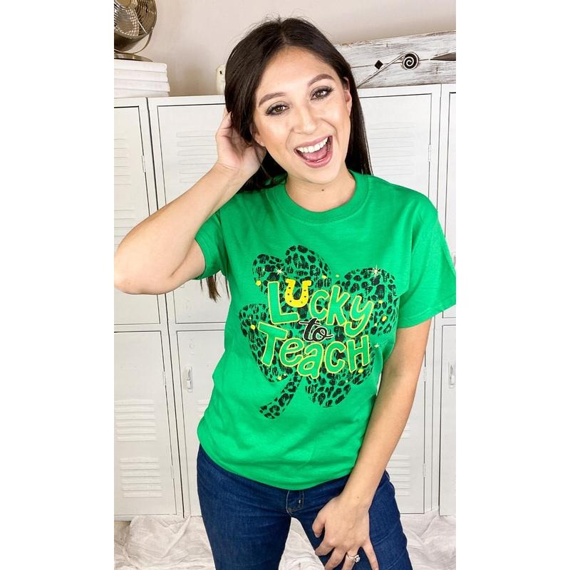 Lucky To Teach T-Shirt Hoodie, Sweatshirt | TeeBloomCo.com