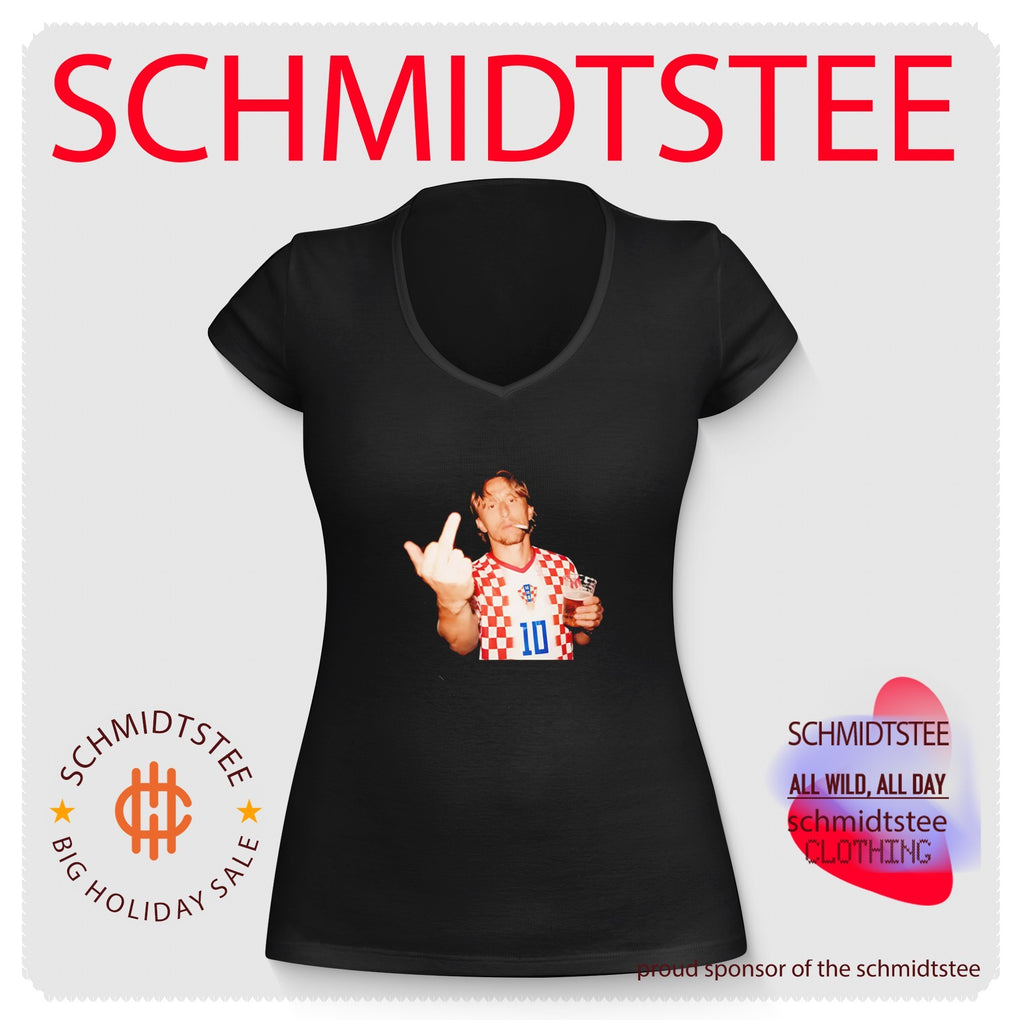 Luka Modric Croatia National Team Middle Finger Beer and Cigarette shirt