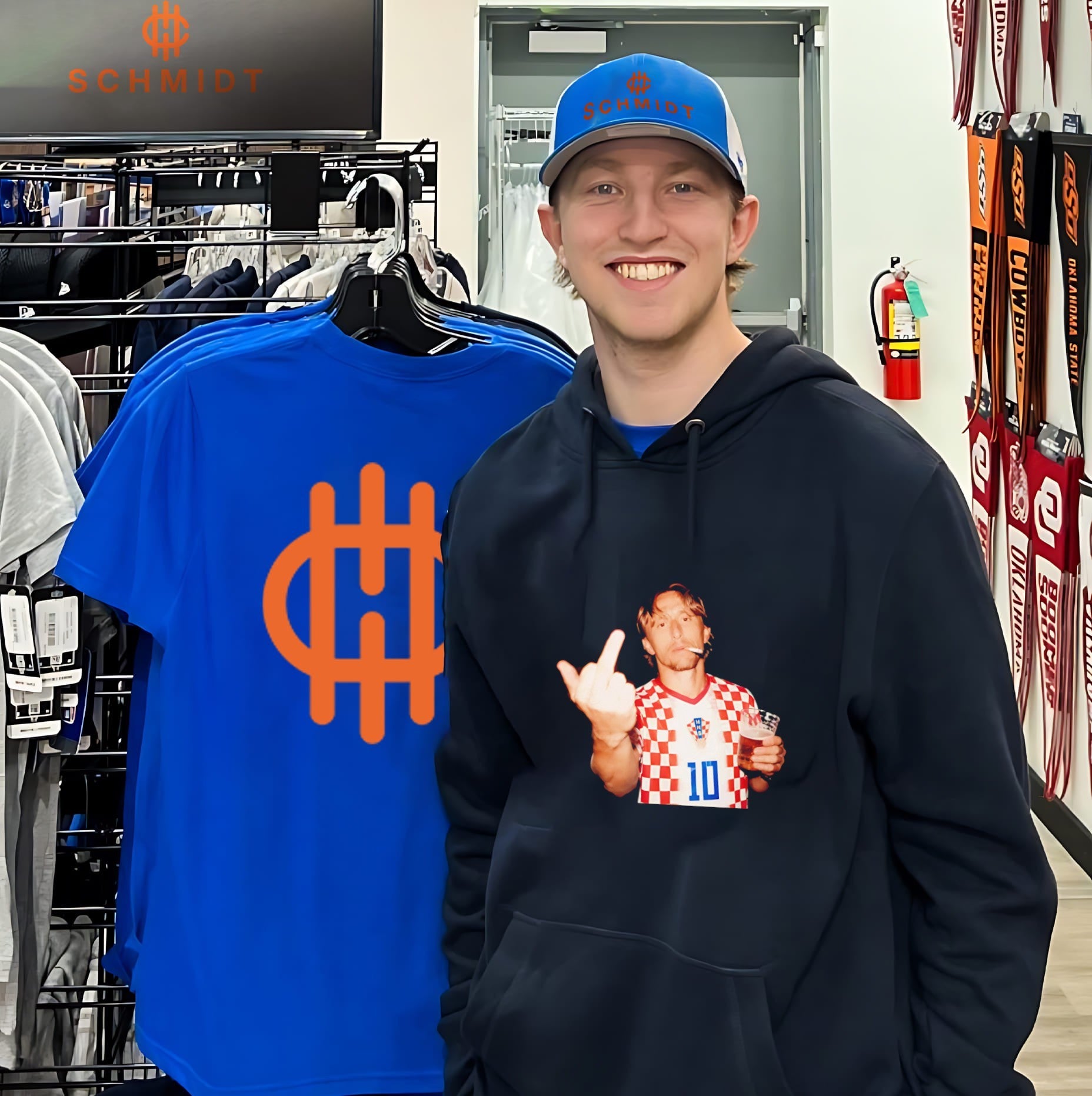 Luka Modric Croatia National Team Middle Finger Beer and Cigarette shirt