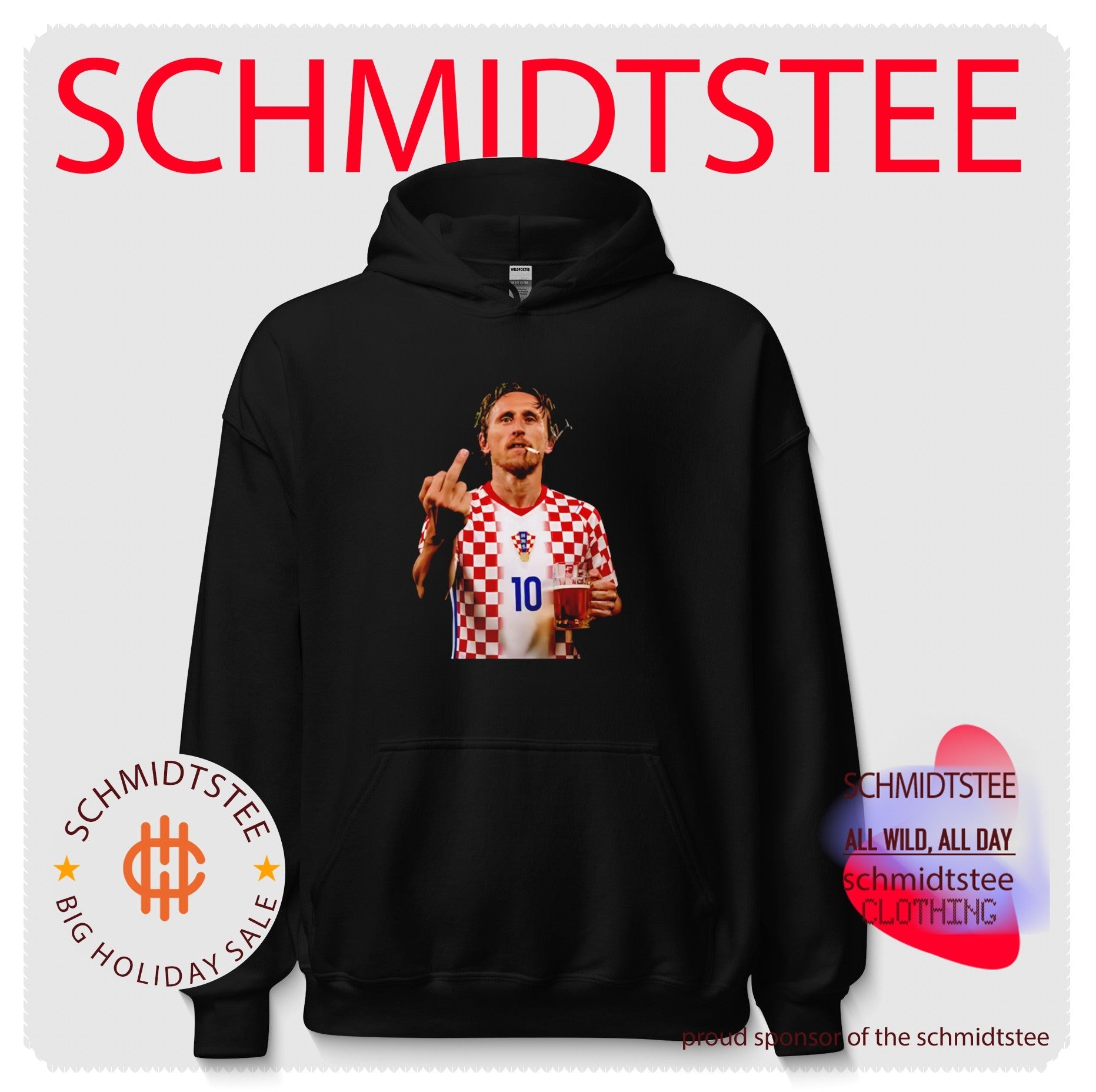 Luka Modric Croatia National Team Smoking and Middle Finger shirt