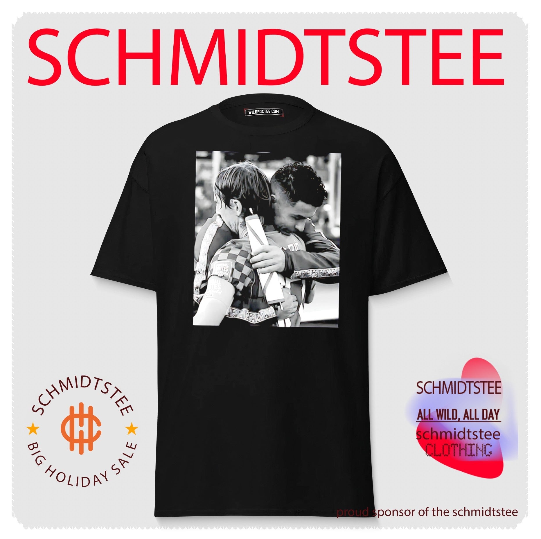Luka Modrić and Cristiano Ronaldo Football Unites the World Hug Memorial shirt