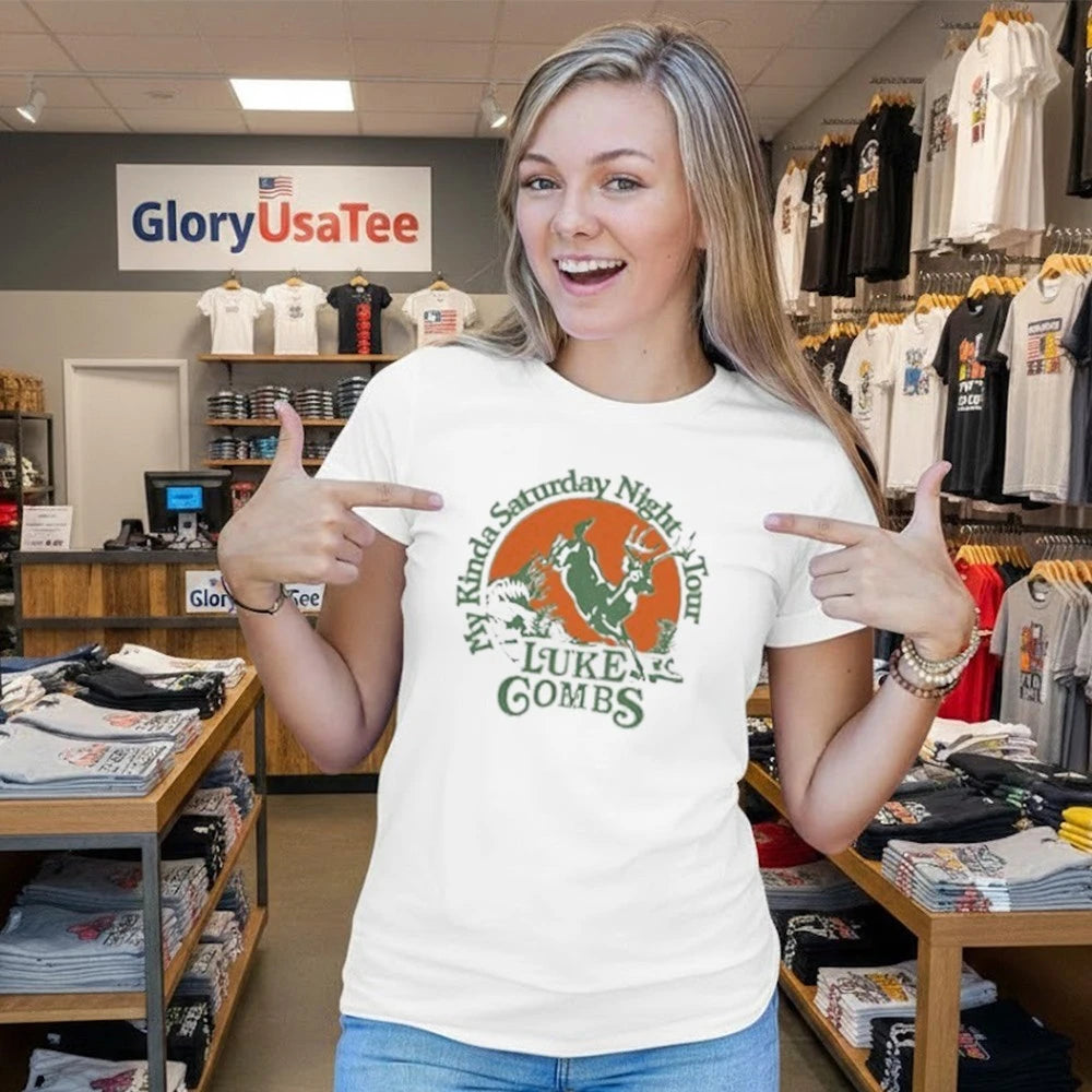 Luke Combs Store My Kinda Saturday Night Tour Shirt