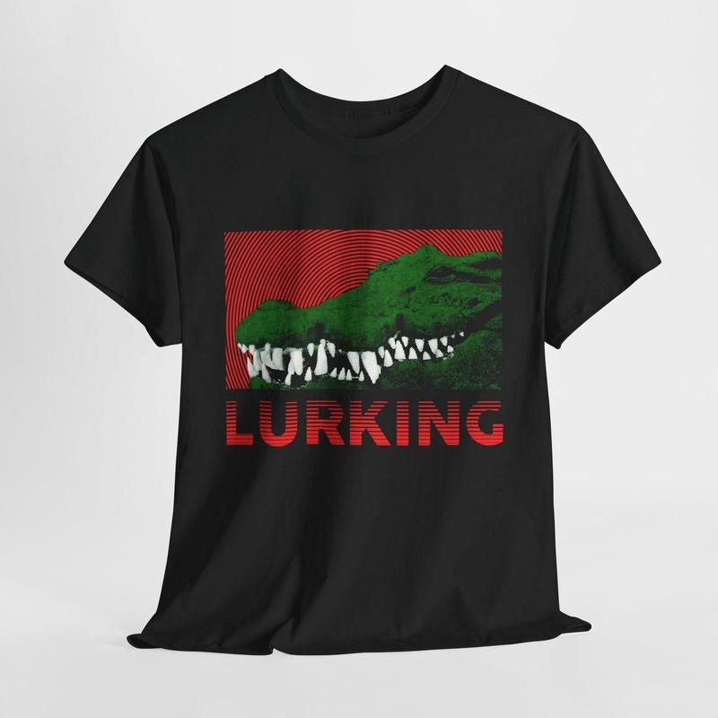 Lurking Crocodile T-Shirt Hoodie, Sweatshirt | TeeBloomCo.com
