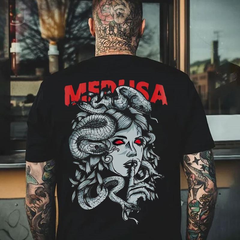 MEDUSA Print Men's T-shirt Hoodie, Sweatshirt | TeeBloomCo.com