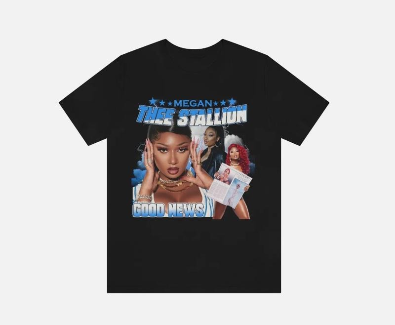 MEGAN THEE STALLION - TEE SHIRT. GOOD NEWS Hoodie, Sweatshirt | TeeBloomCo.com