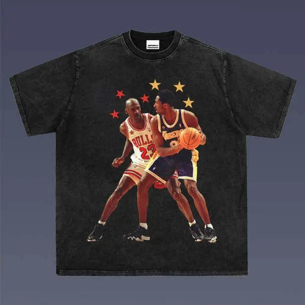 MICHAEL VS KOBE 1.11 VINTAGE TEE | MEN'S GRAPHIC T-SHIRT SWEATSHIRT HOODIE | GIFT FOR FAN | TeeBloomCo.com