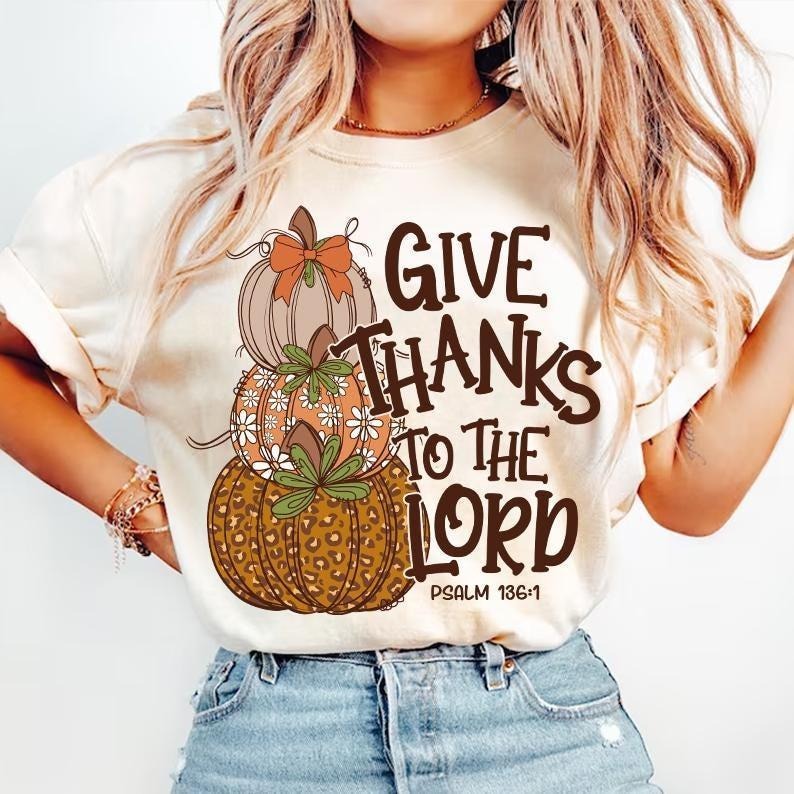MS07 Give Thanks To The Lord Shirt Fall Pumpkin Sweatshirt Thanksgiving Coquette Leopard Pumpkin Sweatshirt Hoodie...