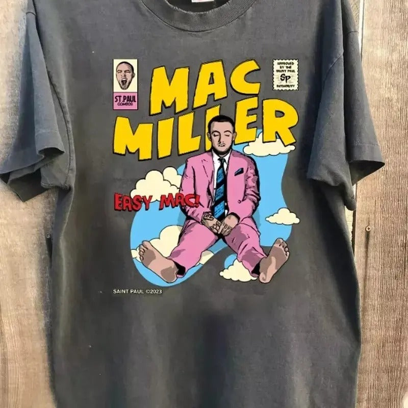 Mac Millar Shirt Rap Music T-Shirt Swimming Shirt Circles MacMillar Streetwear Minimalist Old School Clothes 90s 00s...