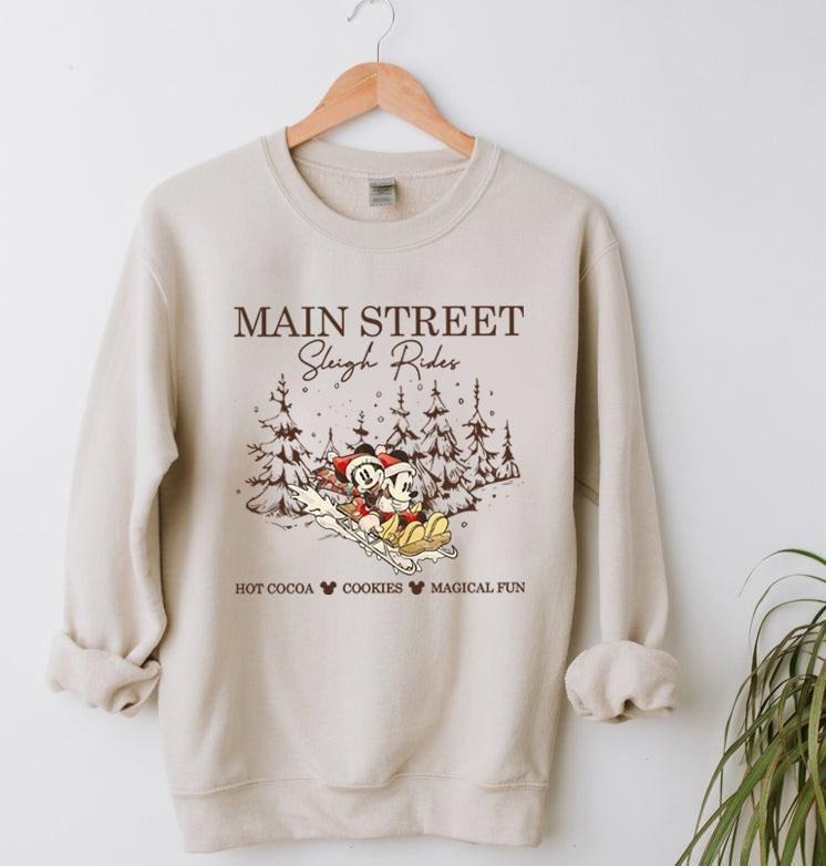 Main Street Sleigh Rides Sweatshirt T-Shirts, Hoodie | TeeBloomCo.com