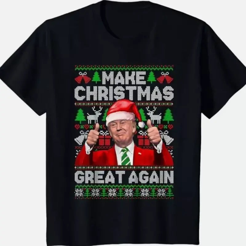 Make Christmas Great Again D. Trump American President T-shirt- unisex t shirt Womenswear Hoodie, Sweatshirt | TeeBloomCo.com