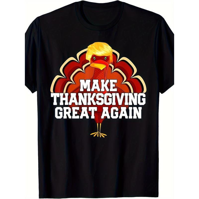 Make Thanksgiving Great Trump Turkey 2024 Gift T-shirt - 220g made in usa Hoodie, Sweatshirt | TeeBloomCo.com
