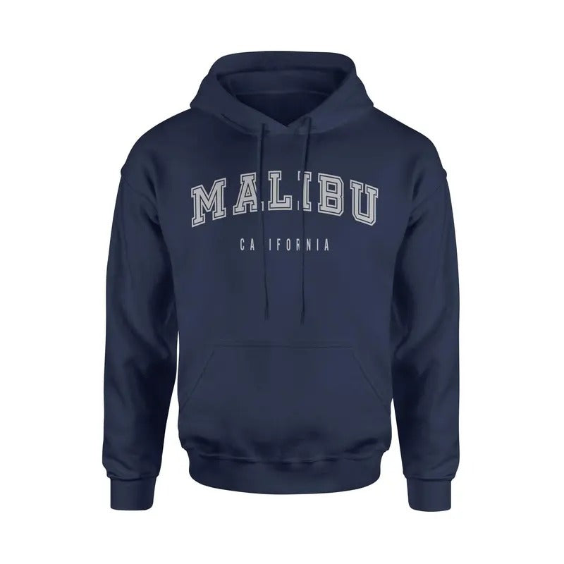 Malibu California Unisex Classic Hoodie Sweatshirt Cotton Fabric T-Shirts | TeeBloomCo.com