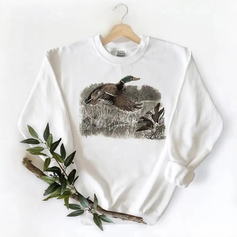 Mallard Duck Shirt, Duck Shirt, Animal Lovers, Fall, Mallard Shirt Hoodie, Sweatshirt | TeeBloomCo.com