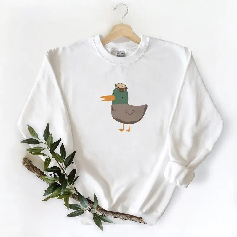 Mallard duck and burger funny Unisex Tshirt Sweatshirt Hoodie, for Mallard duck lovers Hunting Season | TeeBloomCo.com
