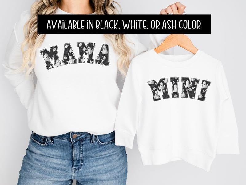 Mama & Mini Halloween Sweatshirt T-Shirts, Hoodie | TeeBloomCo.com
