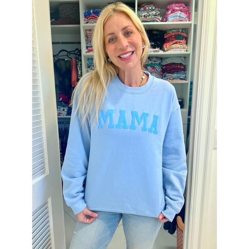 Mama Blue Sweatshirt T-Shirts, Hoodie | TeeBloomCo.com