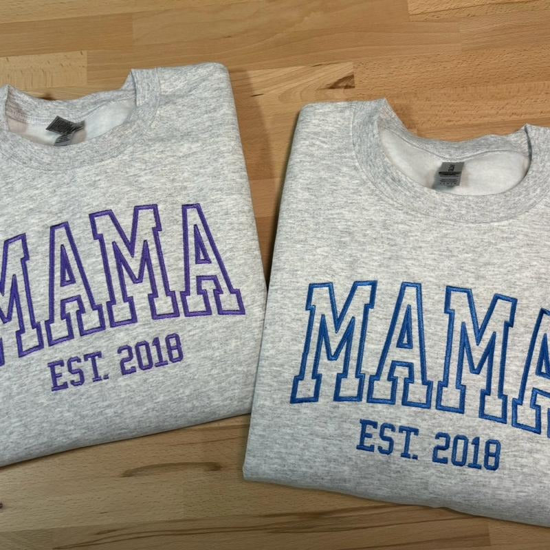 Mama Est. Sweatshirts T-Shirts, Hoodie | TeeBloomCo.com