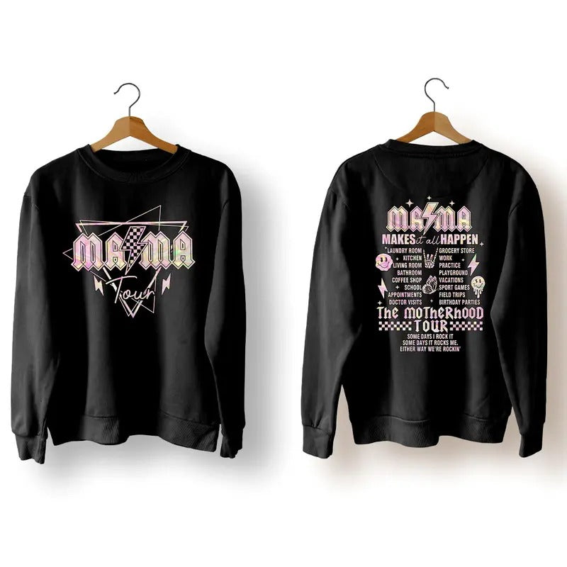 Mama Rock Tour Shirt, Some Days I Rock It, Mother's Day Shirt, Concert Tee, Rock And Roll, Motherhood World Tour Hoodie,...