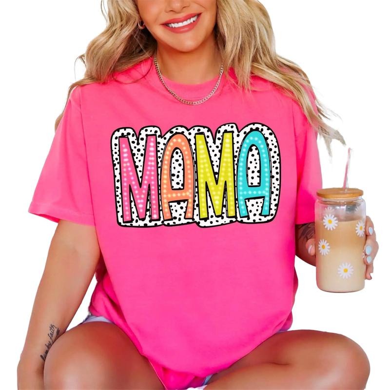 Mama Tshirt, Mama Neon Shirt, Cute Mom Shirts, Mother's Day Tshirt, Cute Mama Tee, Unisex T-Shirt, Gifts For Mother Mama...