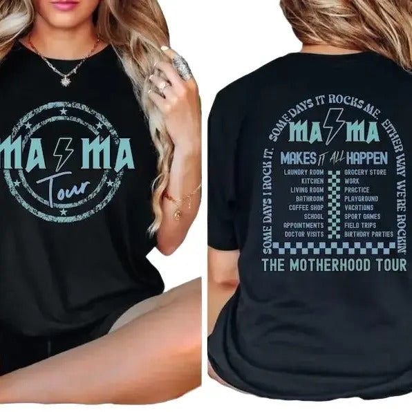 Mama rock tour shirt, funny Mothers gift Hoodie, Sweatshirt | TeeBloomCo.com