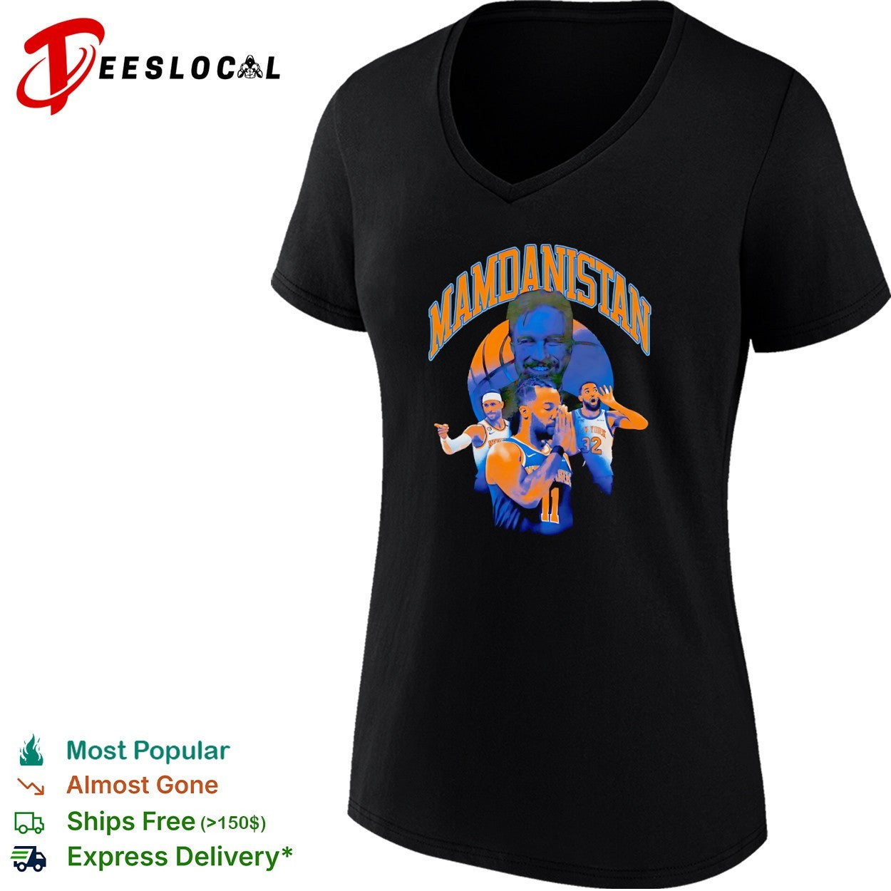 Mamdanistan Jalen Brunson Josh Hart Karl Anthony Towns New York Knicks NBA shirt