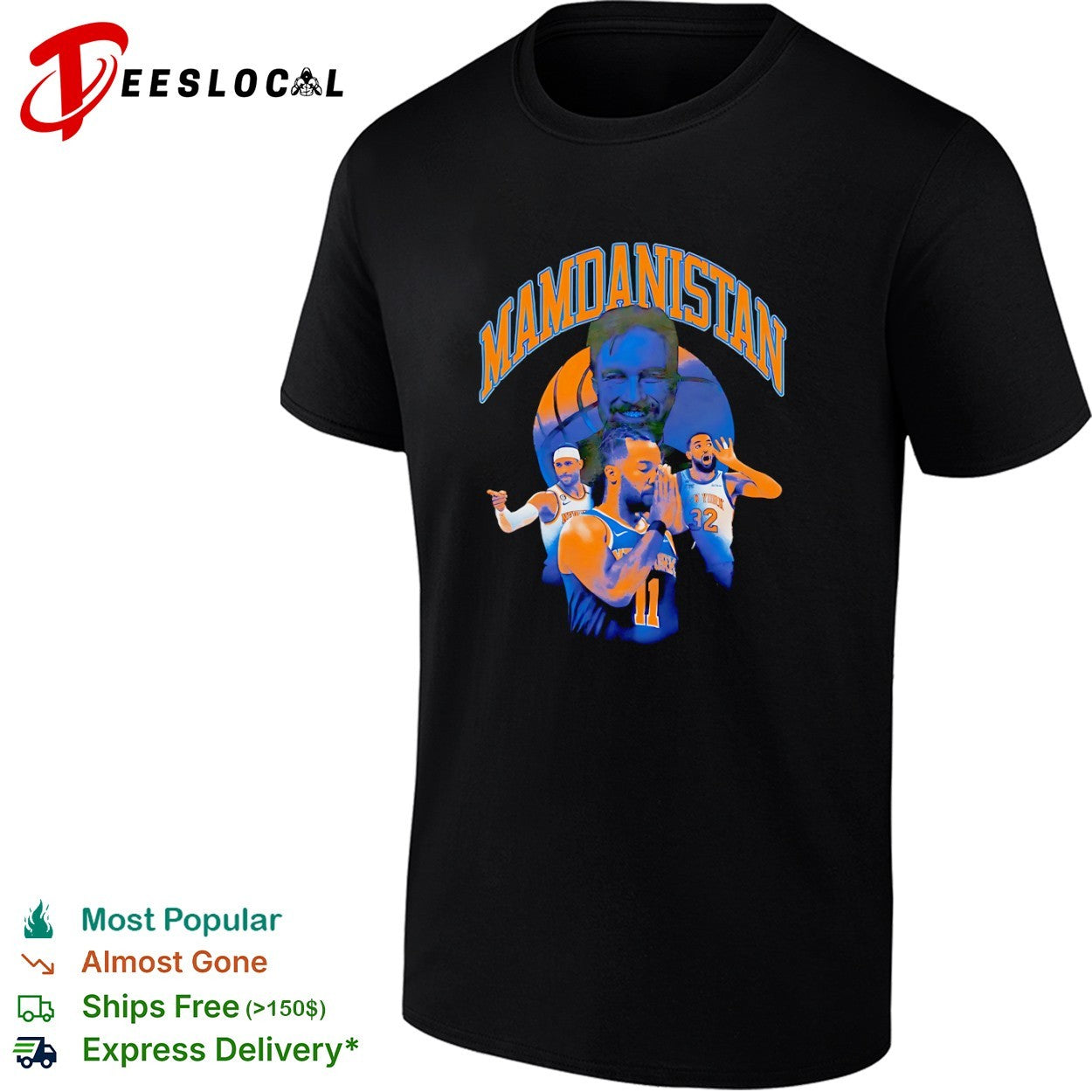 Mamdanistan Jalen Brunson Josh Hart Karl Anthony Towns New York Knicks NBA shirt