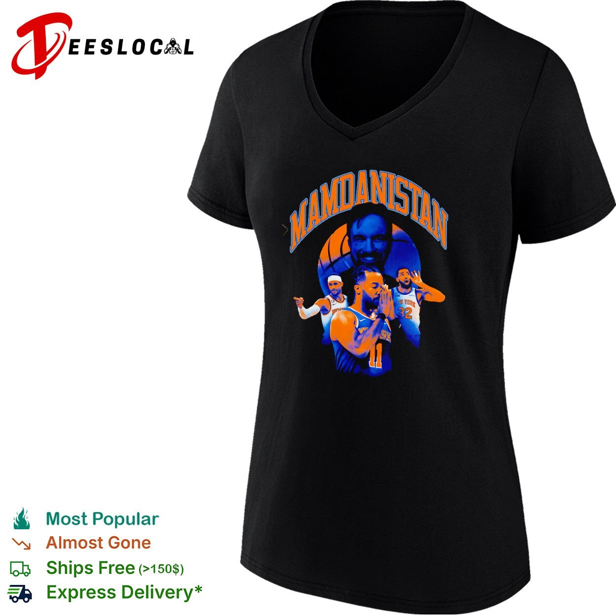Mamdanistan Jalen Brunson Karl Anthony Towns Josh Hart New York Knicks shirt