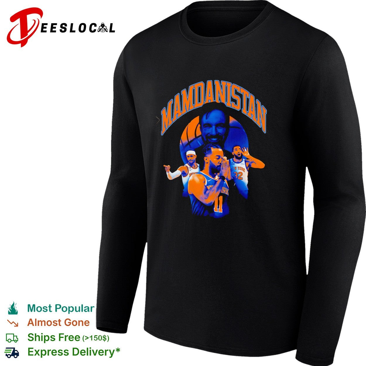 Mamdanistan Jalen Brunson Karl Anthony Towns Josh Hart New York Knicks shirt