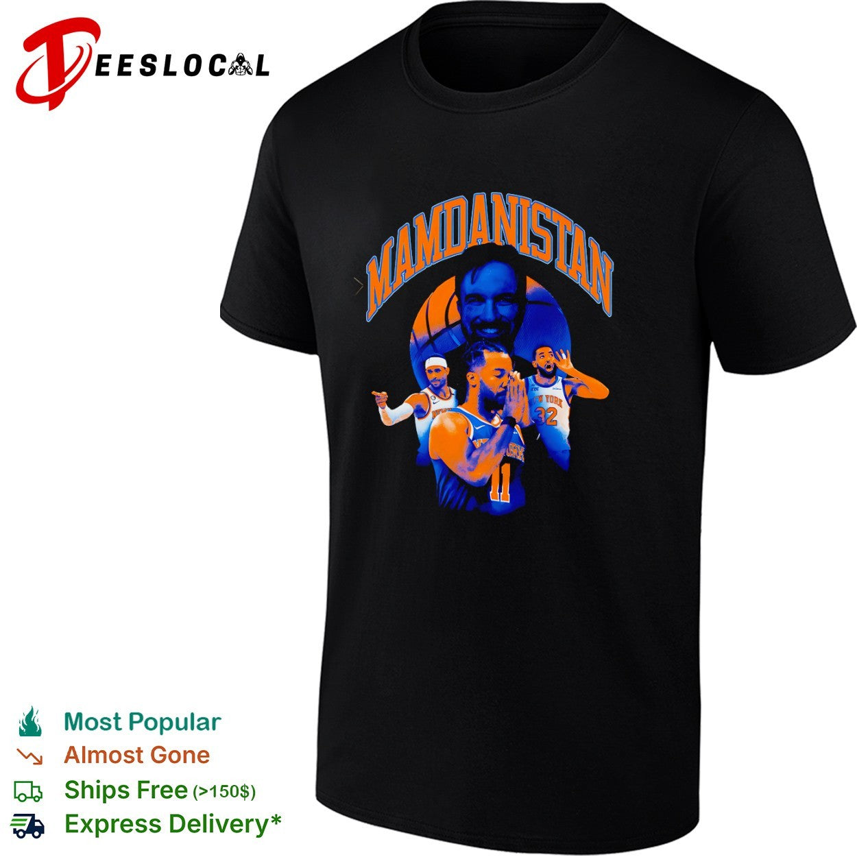 Mamdanistan Jalen Brunson Karl Anthony Towns Josh Hart New York Knicks shirt