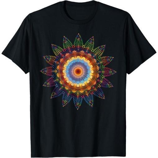 Mandala Sacred Geometry Prana Art Yoga Mantra Om Good Vibe T-Shirt Made in USA Hoodie, Sweatshirt | TeeBloomCo.com