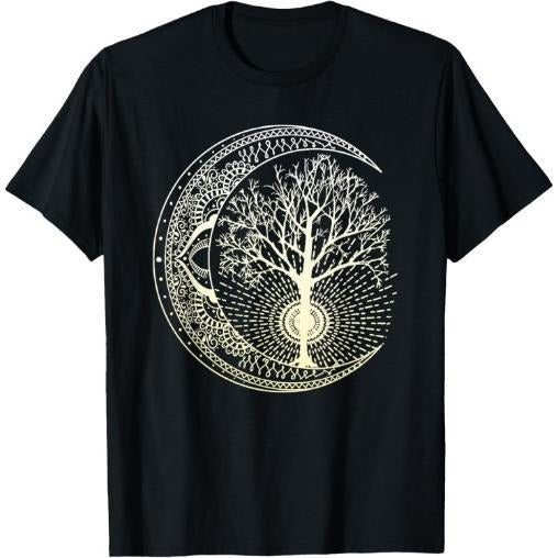 Mandala T-Shirt Tree of Life Tattoo Style Shirt T-Shirt Made in USA Hoodie, Sweatshirt | TeeBloomCo.com