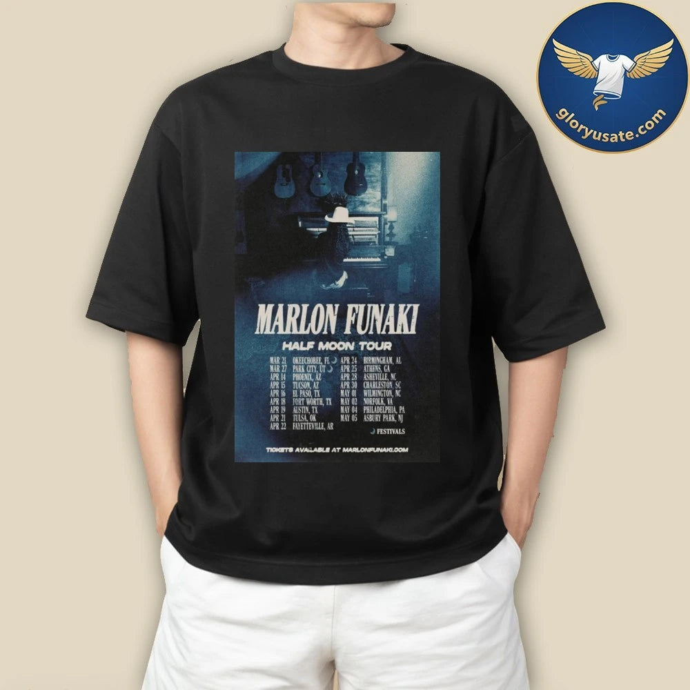 Marlon Funaki Half Moon Tour 2026 Poster Shirt