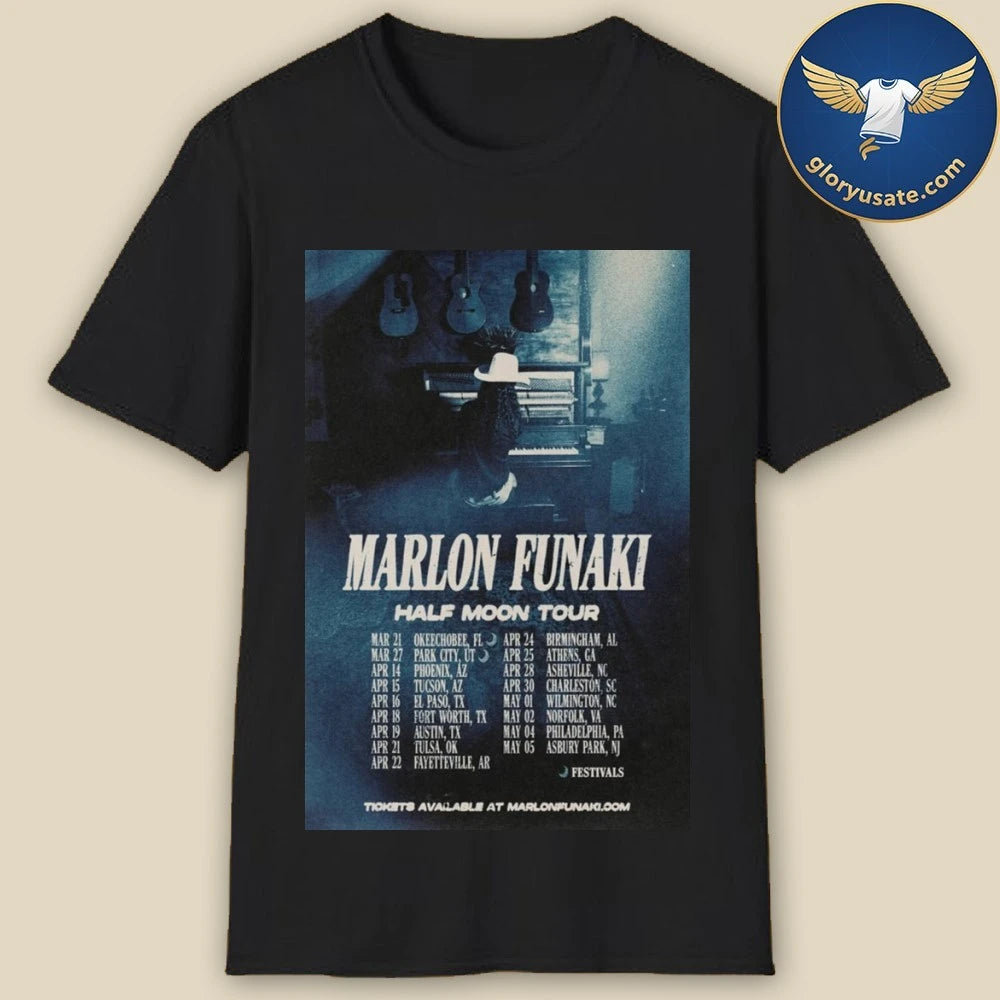 Marlon Funaki Half Moon Tour 2026 Poster Shirt