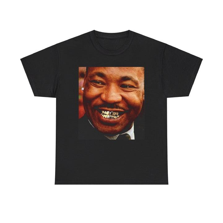 Mart!n Luther King Gold Gr!llz Meme Unisex Cotton TShirt Hoodie, Sweatshirt | TeeBloomCo.com
