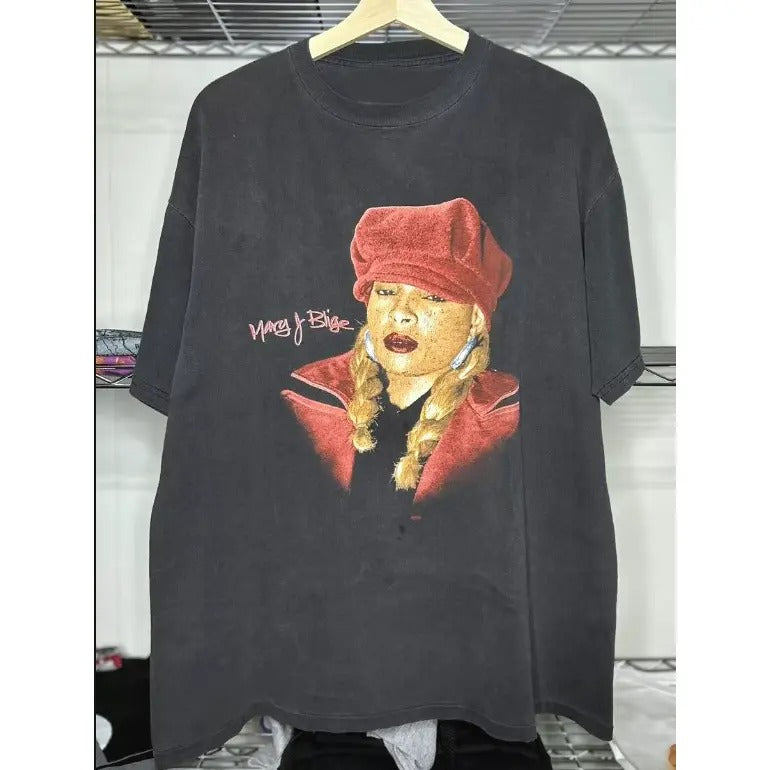 Mary Blige My Life Tour Rap Graphic T-shirt, Hip Hop One Love Music Uniex Shirt, Top Menswear Underwear Round Neck...