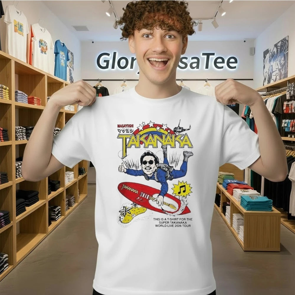 Masayoshi Tanaka Merch Super Takanaka World Tour 2026 Sky High Strumbird Shirt